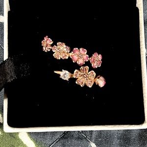 PANDORA Rose Peach Blossoms Openwork Ring (ALE MET-58), US 8.5, #188088NCCMX-58